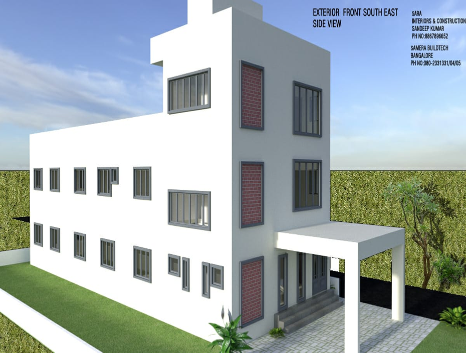 KSF Competitive Exam Centre - Institutional project in Tumkur. 8,100 Sft · Design & Build